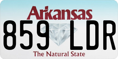 AR license plate 859LDR