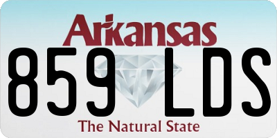 AR license plate 859LDS