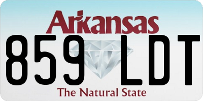 AR license plate 859LDT