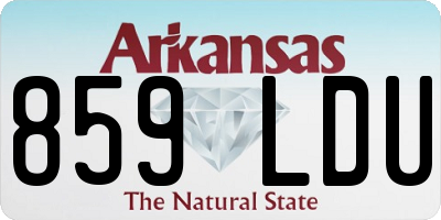 AR license plate 859LDU
