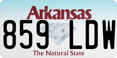 AR license plate 859LDW