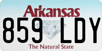 AR license plate 859LDY