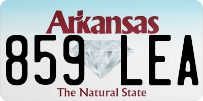 AR license plate 859LEA