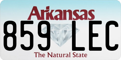 AR license plate 859LEC