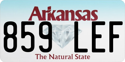 AR license plate 859LEF