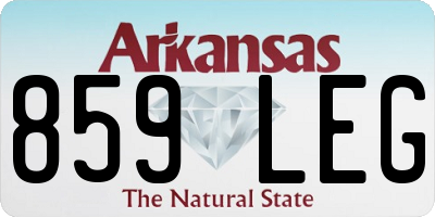 AR license plate 859LEG