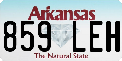 AR license plate 859LEH