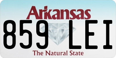 AR license plate 859LEI