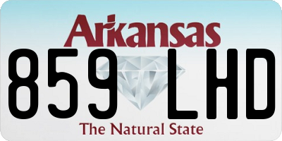 AR license plate 859LHD
