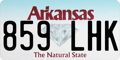 AR license plate 859LHK