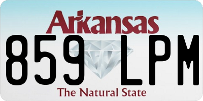 AR license plate 859LPM