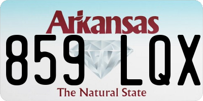 AR license plate 859LQX