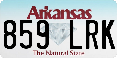 AR license plate 859LRK