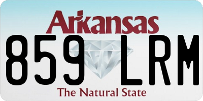 AR license plate 859LRM