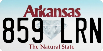 AR license plate 859LRN