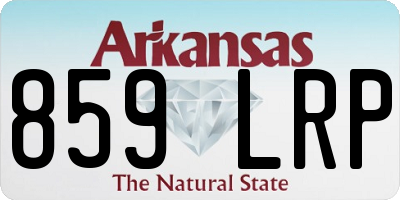 AR license plate 859LRP