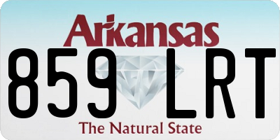 AR license plate 859LRT