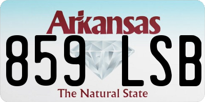 AR license plate 859LSB
