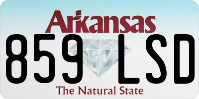 AR license plate 859LSD