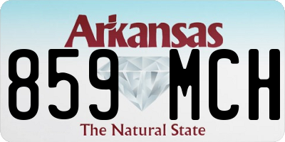 AR license plate 859MCH