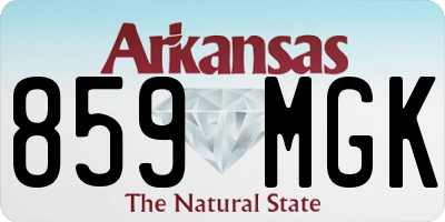 AR license plate 859MGK
