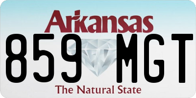 AR license plate 859MGT