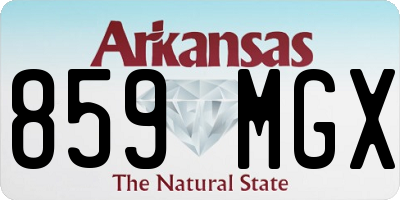 AR license plate 859MGX