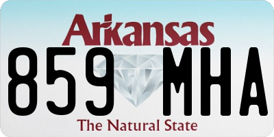 AR license plate 859MHA
