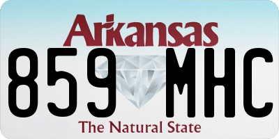 AR license plate 859MHC