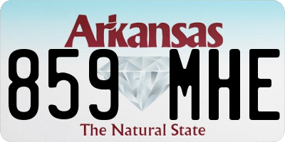 AR license plate 859MHE