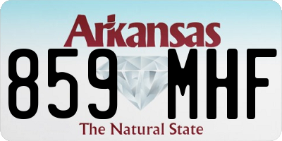 AR license plate 859MHF
