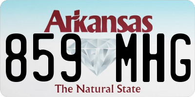 AR license plate 859MHG