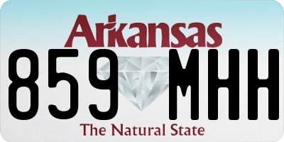 AR license plate 859MHH
