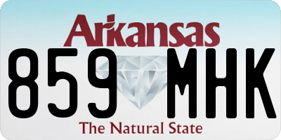 AR license plate 859MHK