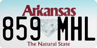 AR license plate 859MHL