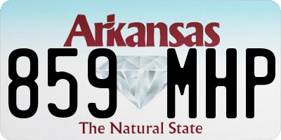 AR license plate 859MHP