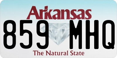 AR license plate 859MHQ