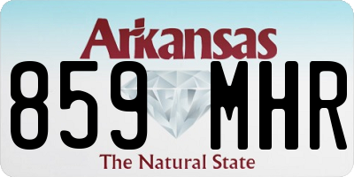 AR license plate 859MHR