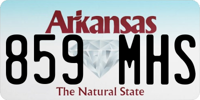 AR license plate 859MHS