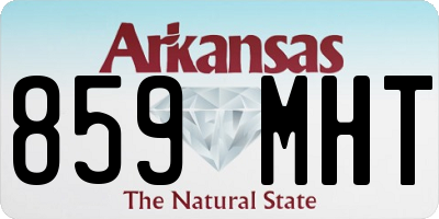 AR license plate 859MHT