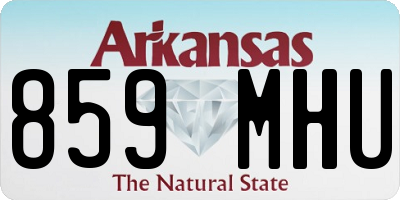 AR license plate 859MHU