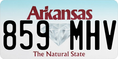 AR license plate 859MHV