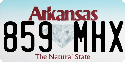AR license plate 859MHX