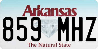 AR license plate 859MHZ