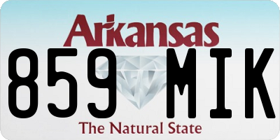 AR license plate 859MIK