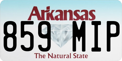 AR license plate 859MIP