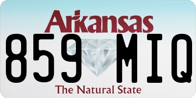 AR license plate 859MIQ