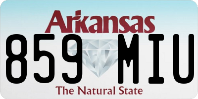 AR license plate 859MIU
