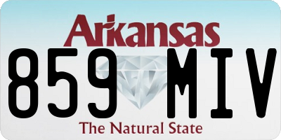 AR license plate 859MIV