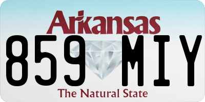 AR license plate 859MIY